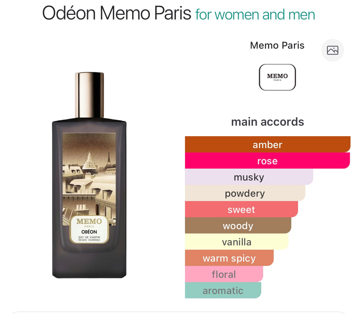 Memo Paris Odeon (sample)