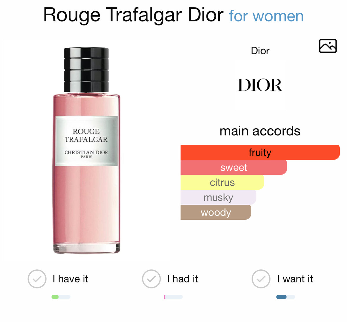 Christian Dior Rouge Trafalgar (sample)
